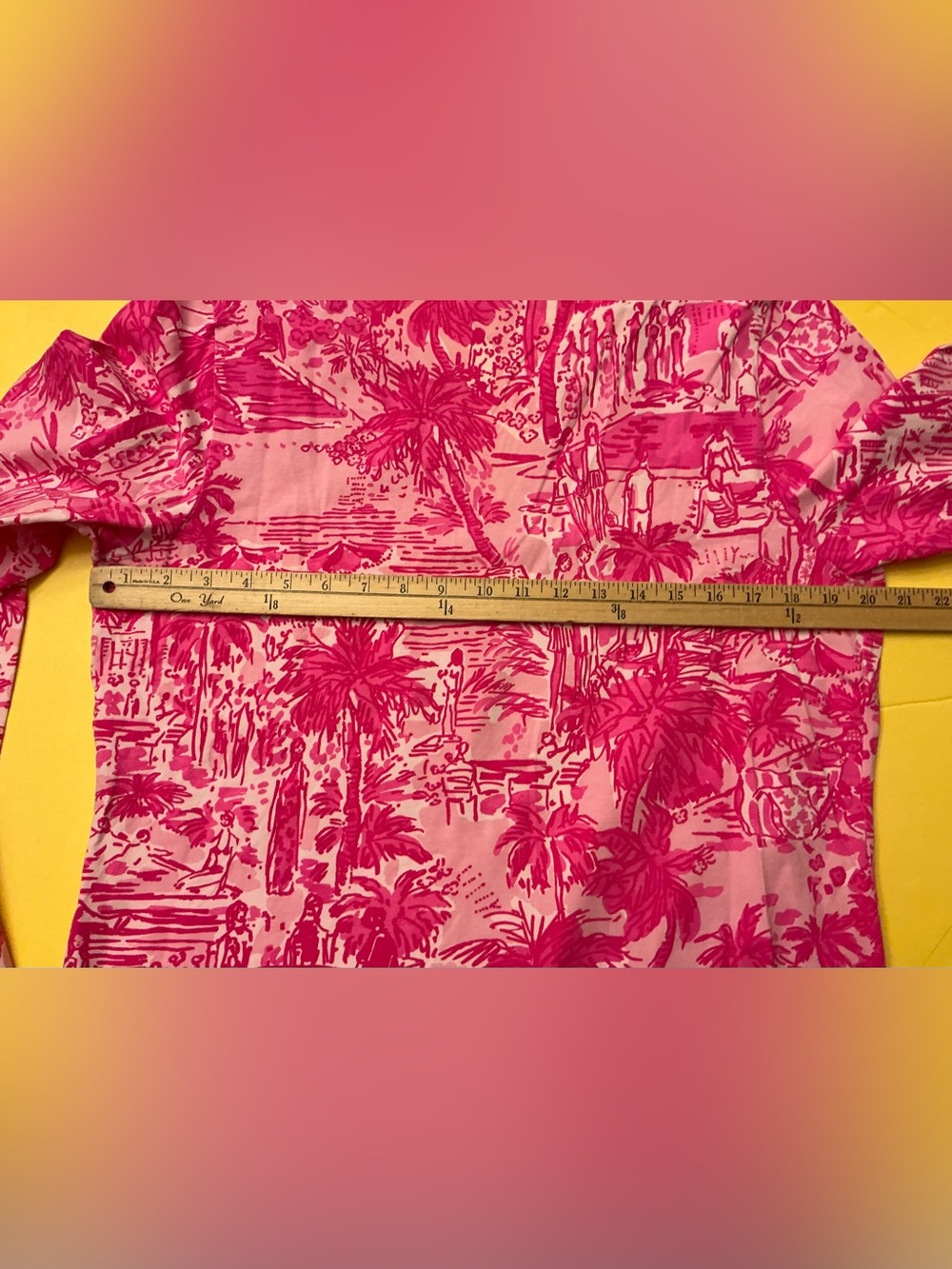 Lilly Pulitzer Kayleigh Rule Breakers Toile top t-shirt sz XL - Picture 7 of 7